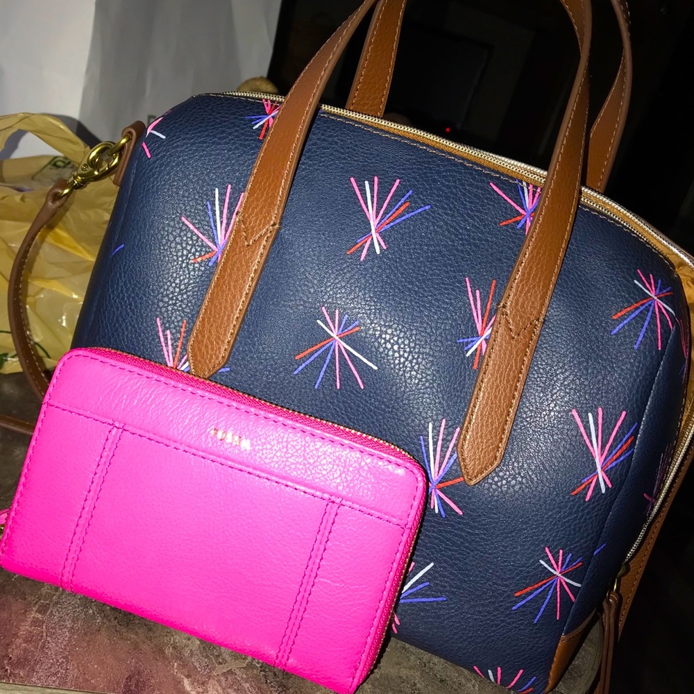 Fossil Crossbody and Wallet combo